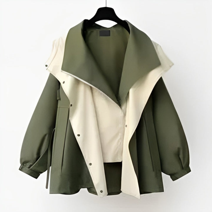 Dahlia | Stilvoller Oversize-Trenchcoat für Damen, wasserdicht