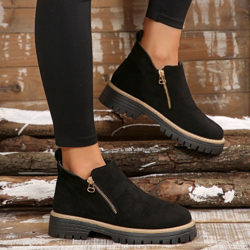Lerelle | Schicke Wildleder-Plateau-Stiefeletten für Damen