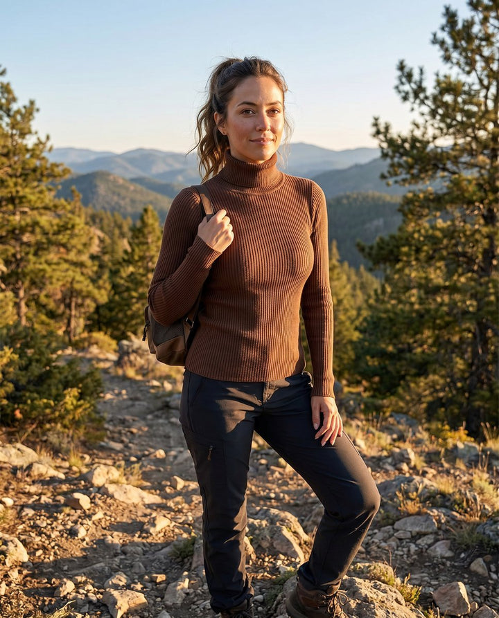 Marie | Ribbed Turtleneck Sweater for Women