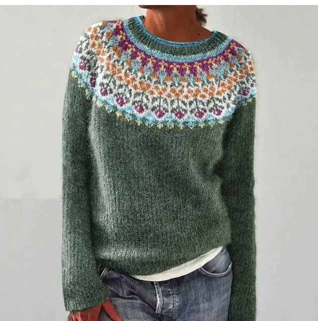 Sienna | Retro Striped Knit Sweater