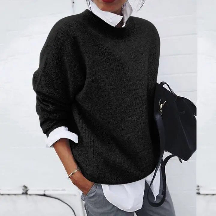 Aurelia | Relaxed-Fit Crew-Neck Cashmere Blend Sweater