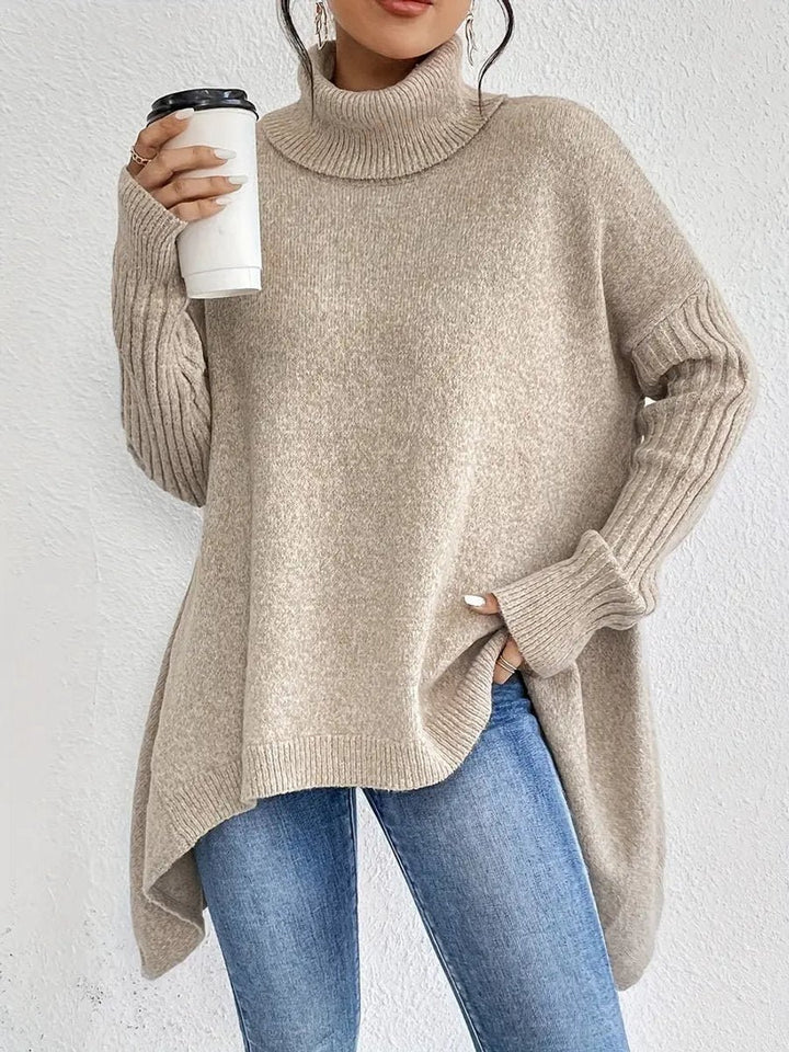 Greta | Oversized Turtleneck Sweater – Cozy Chic Look for Women