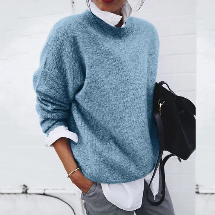 Aurelia | Relaxed-Fit Crew-Neck Cashmere Blend Sweater