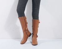 Seraphine | Markante Reitstiefel für Damen mit knöchelhohem Schaft und Schnallen