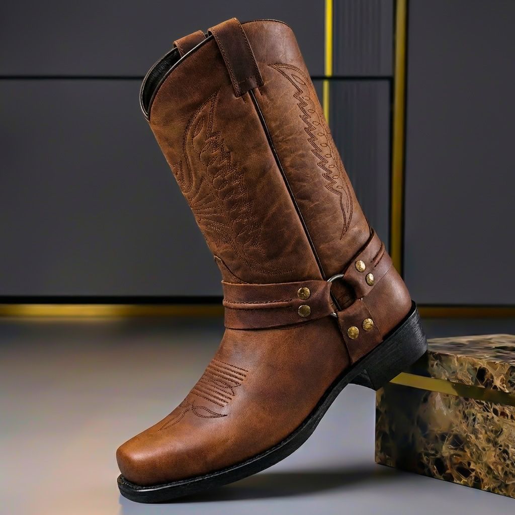 Wesley | Stivali vintage in vera pelle