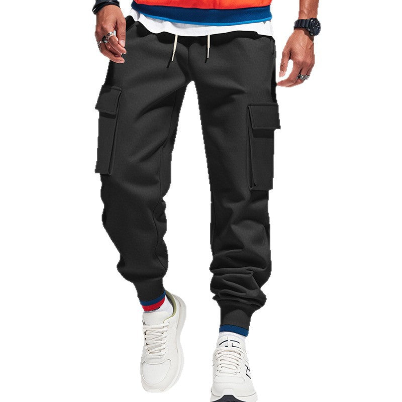 Drune | Pantaloni cargo casual con vita elasticizzata
