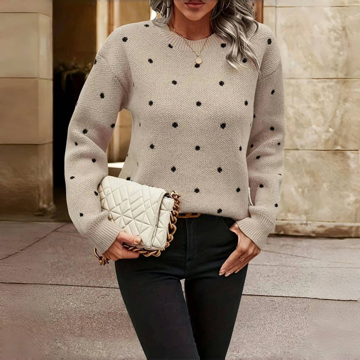 Aurelia | Dotted Knit Relaxed-Fit Sweater