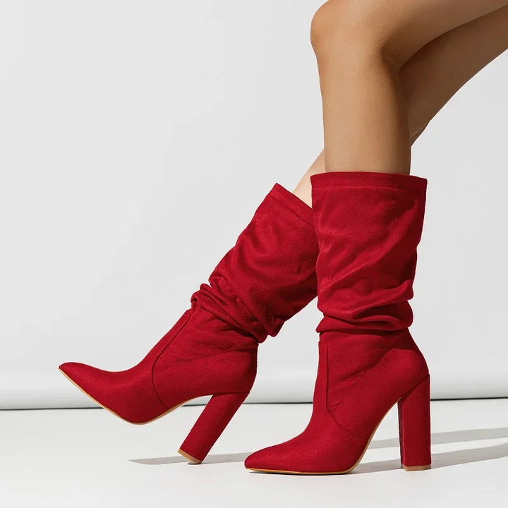 Herbst | Lässige Stiefel bis zur Mitte der Wade