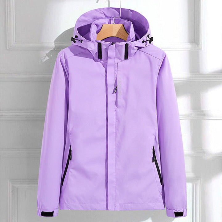 Amara | Giacca antipioggia impermeabile con cappuccio, elegante da donna