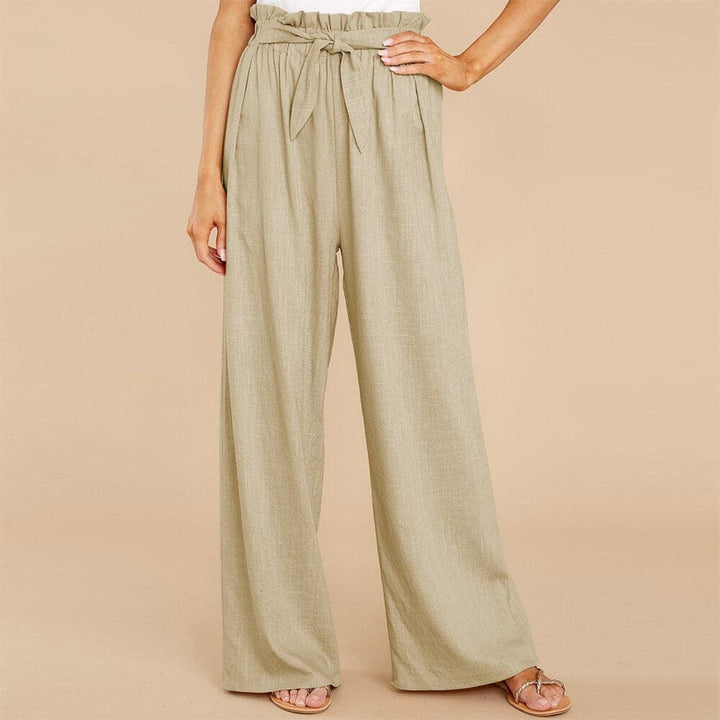 Carmine | Pantaloni eleganti a vita alta e gamba ampia