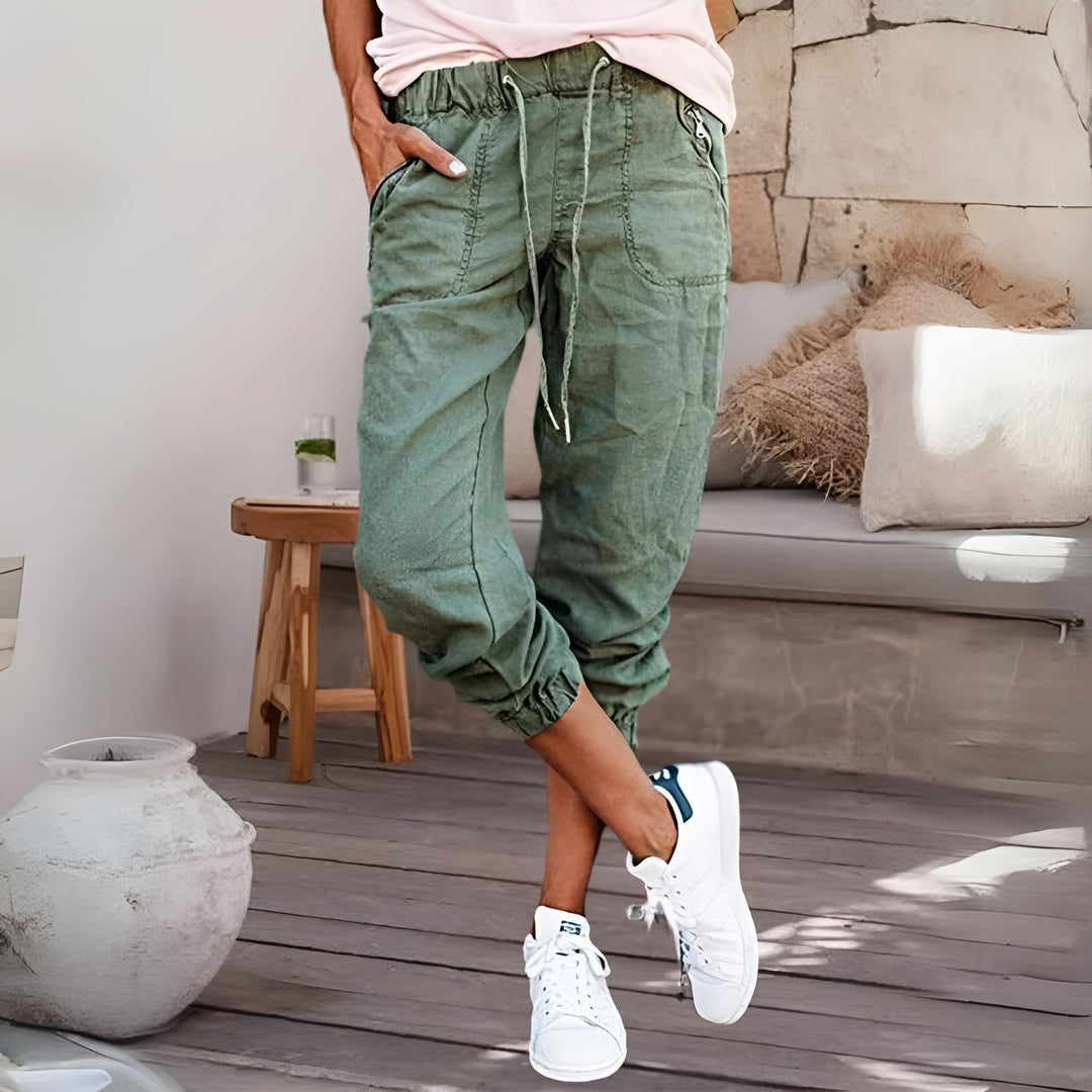 Calista | Casual Drawstring Cargo Pants