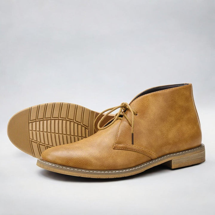 Bramwell | Stivaletti chukka ortopedici classici da uomo in ecopelle liscia