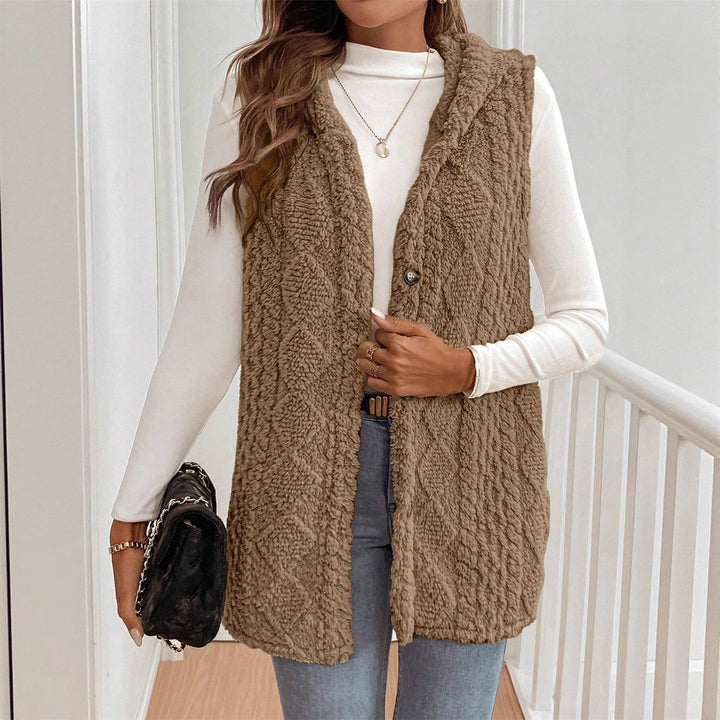 Brielle | Plush V-Neck Sleeveless Vest