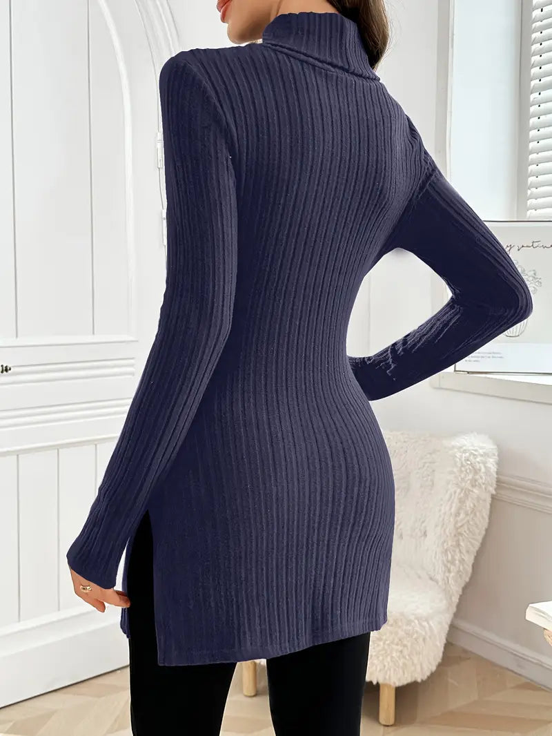 Sarah | Slim Fit Sweater – Elegant Long Sleeve Style for Women