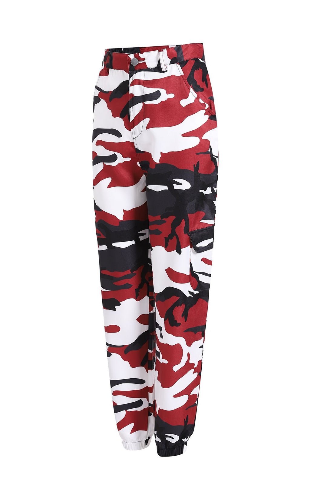 Drunelle | Pantaloni cargo mimetici alla moda con vita elasticizzata