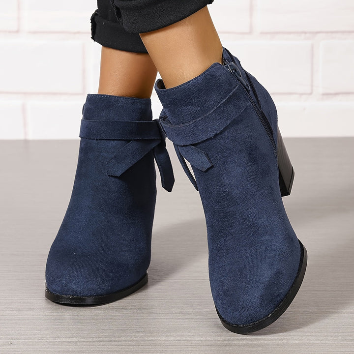 Velmira | Elegante Stiefeletten mit Blockabsatz für Damen