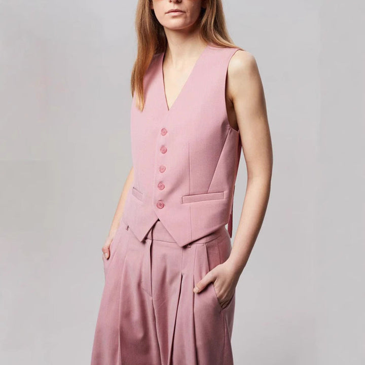 Lorevina | Tailored Button-Front Vest