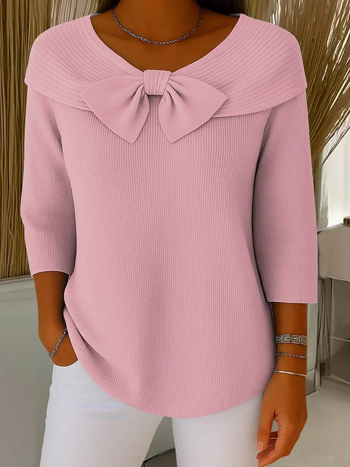 Claire | Bow Detail Knit Sweater