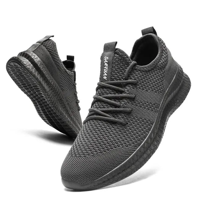 Revelin | Men's Elegant Ergonomic Black Orthopedic Sneakers