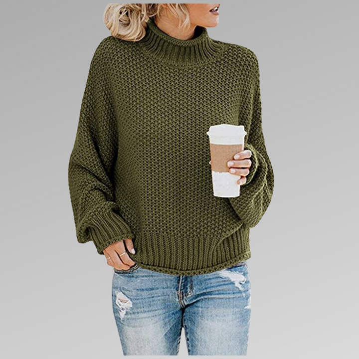 Victoria | Strickpullover mit hohem Kragen