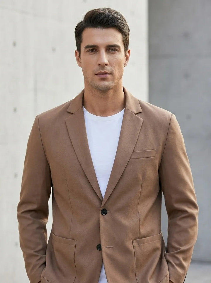 Kingston | Zeitloser taillierter Blazer mit fallendem Revers für Herren