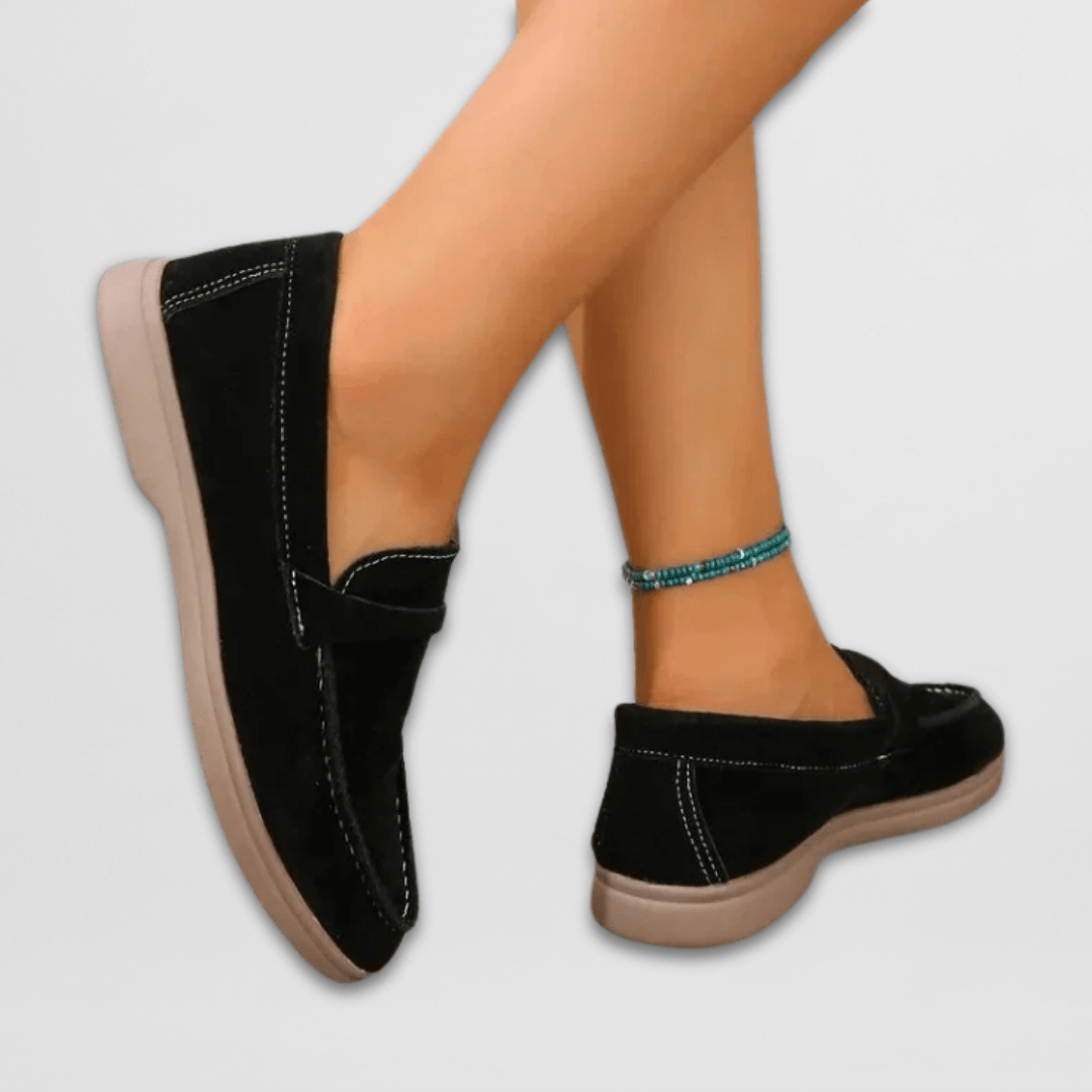 Beatrice | Bequeme Damen-Loafer aus weichem Veloursleder für den ganzen Tag
