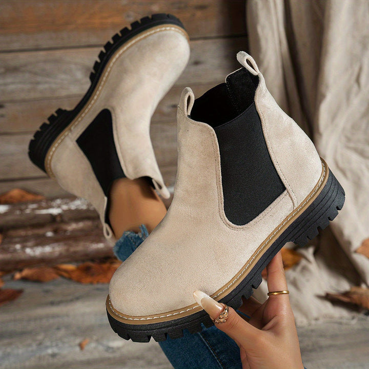 Aurelia | Stylische Chelsea-Stiefeletten mit dicker Sohle für Damen