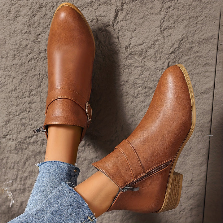 Velmira | Elegante Chelsea-Ankle-Boots für Damen mit Schnallendetail