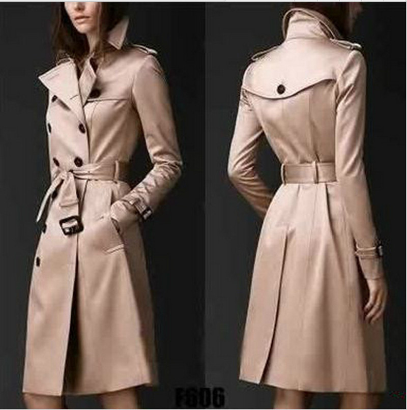 Vivian | Trench doppiopetto aderente ed elegante da donna