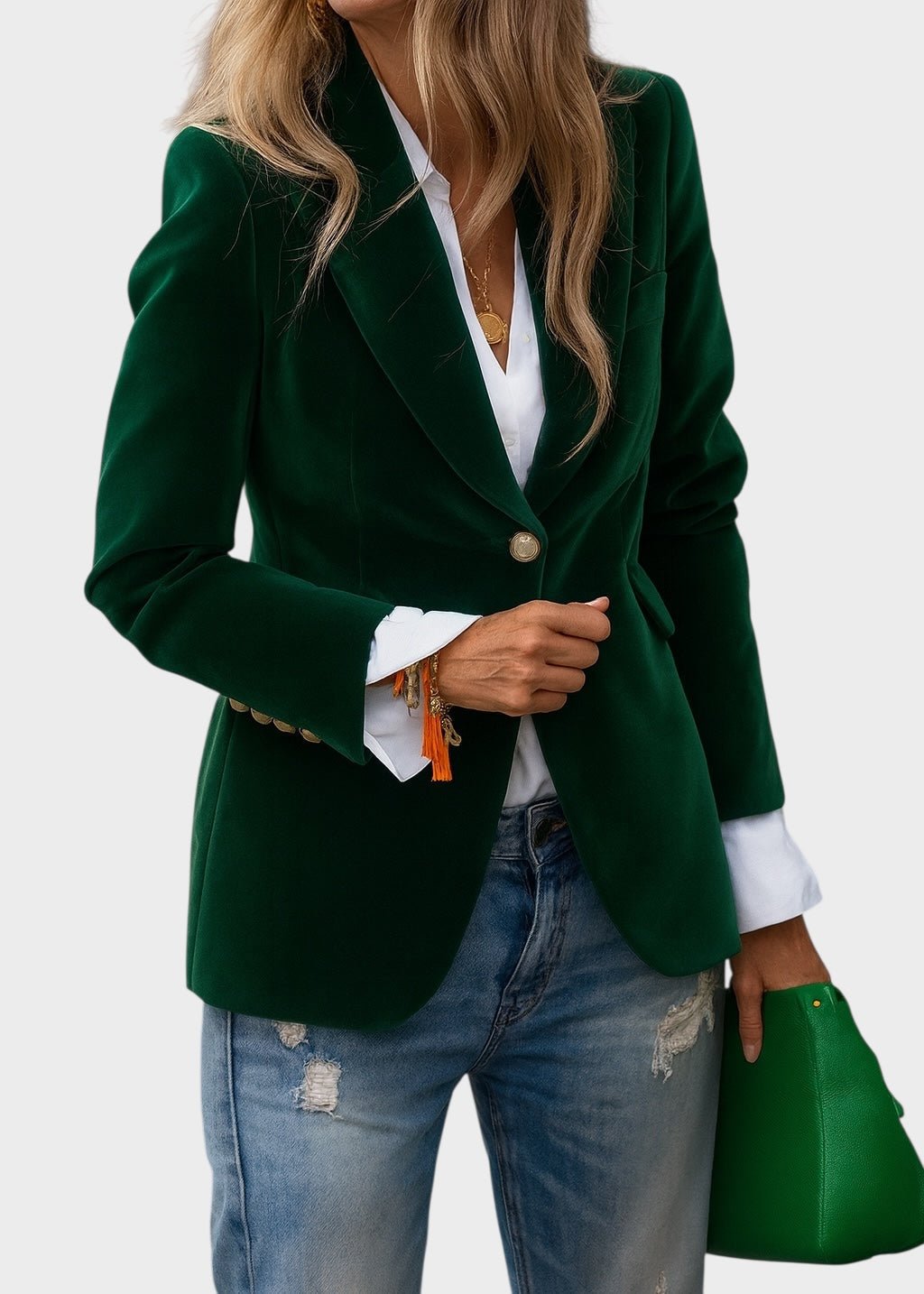Clara | Blazer sartoriale elegante da donna con un solo bottone