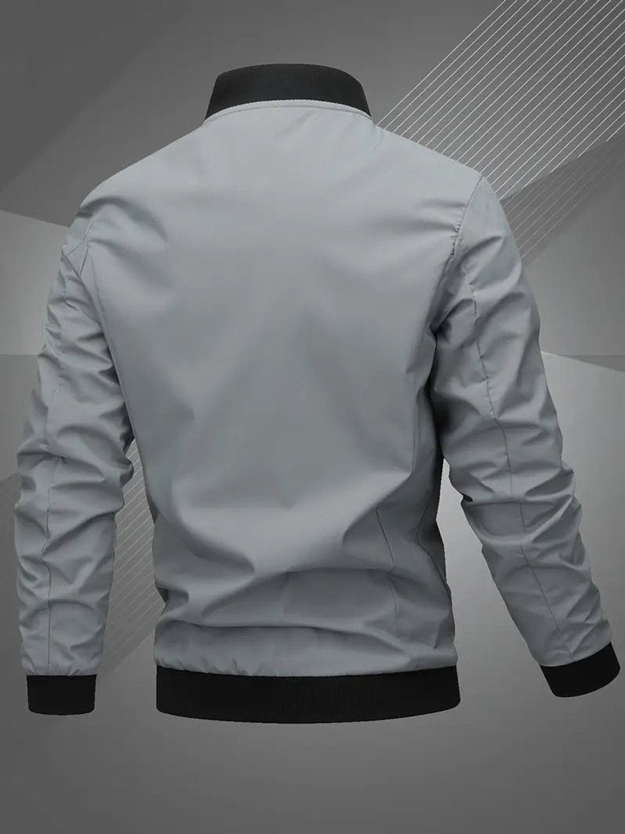Mariselle | Men's Casual Regular-Fit Polyester Bomber Jacket