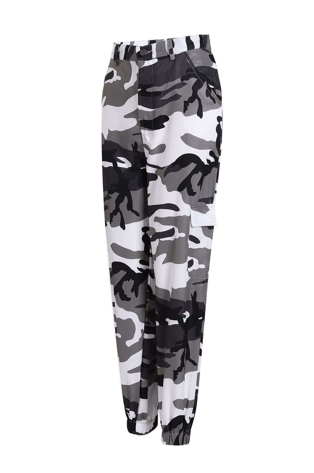 Drunelle | Pantaloni cargo mimetici alla moda con vita elasticizzata