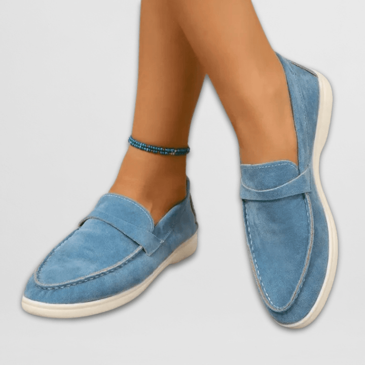 Beatrice | Bequeme Damen-Loafer aus weichem Veloursleder für den ganzen Tag