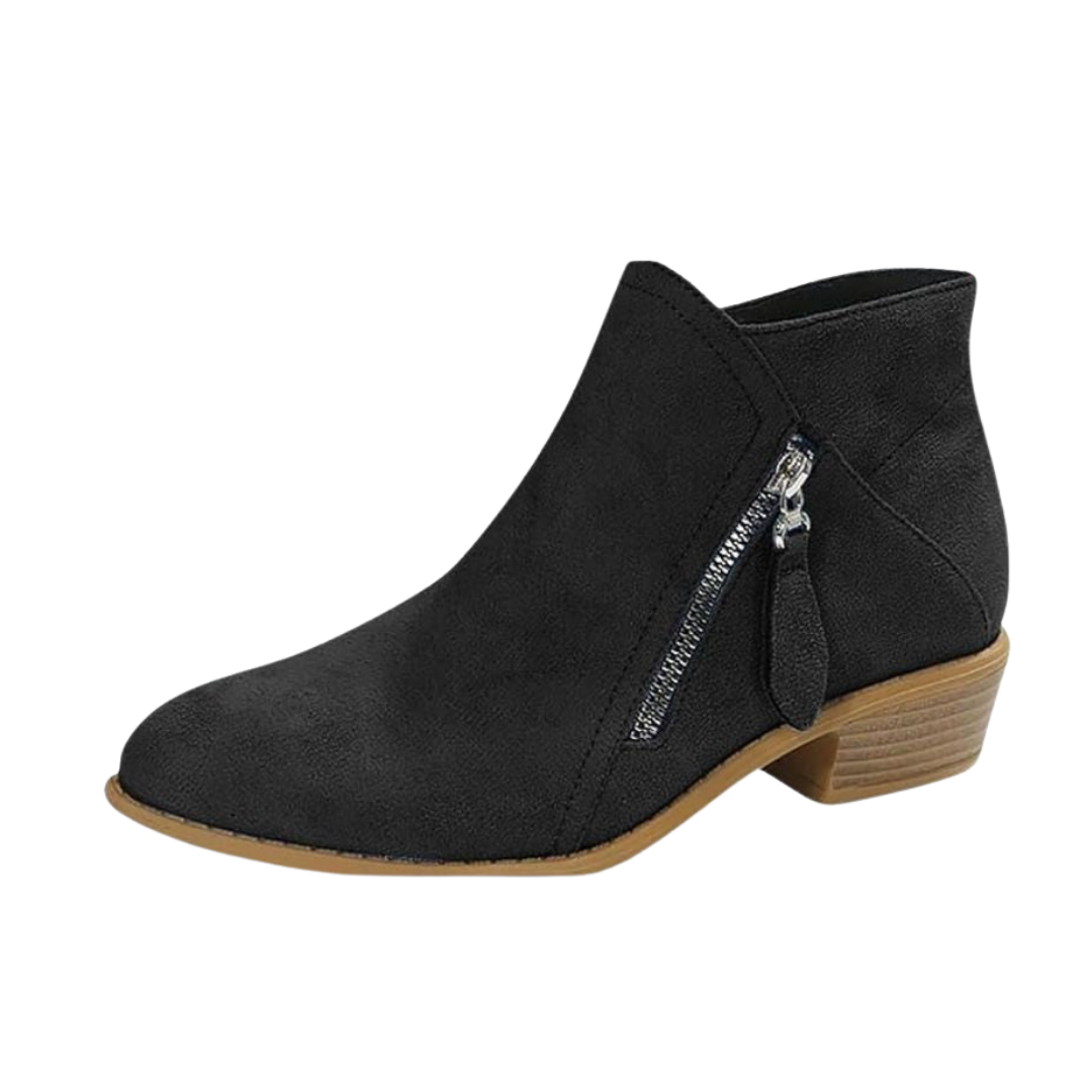 Aurelia | Stivaletti eleganti da donna effetto suede con nappine