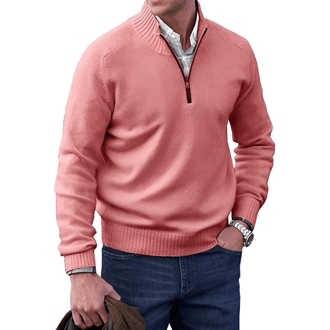 Elias | Knit Sweater – Regular Fit with Quarter-Zip for Men