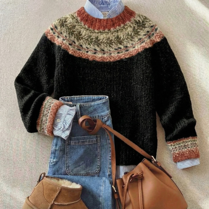 Eleanor | Nordic Heritage Knit Sweater – Classic Style