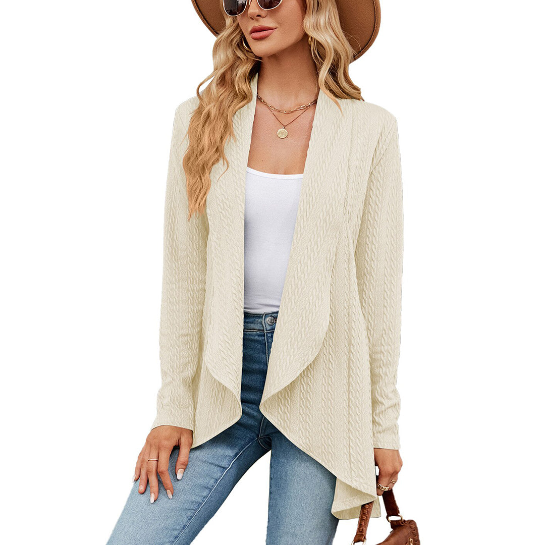 Thalina | Open-Front Long Lightweight Cardigan