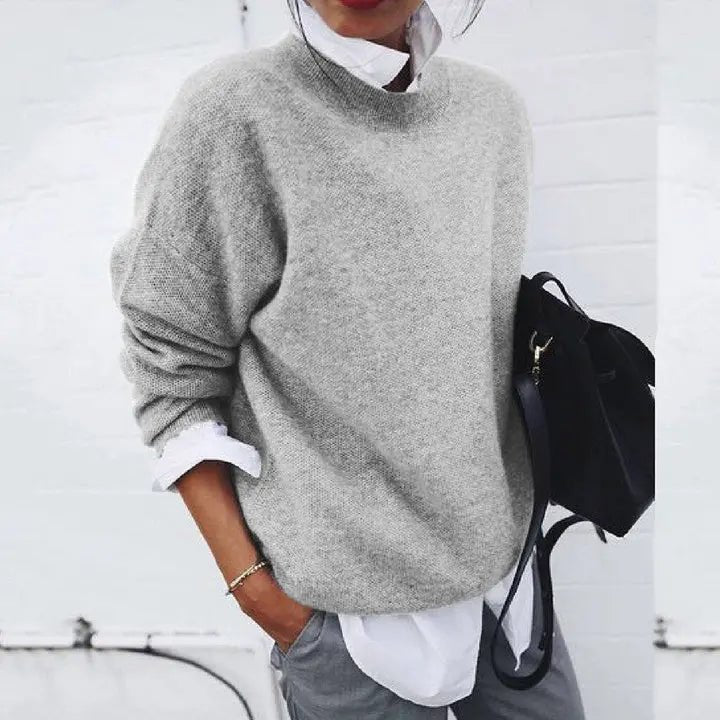 Aurelia | Relaxed-Fit Crew-Neck Cashmere Blend Sweater