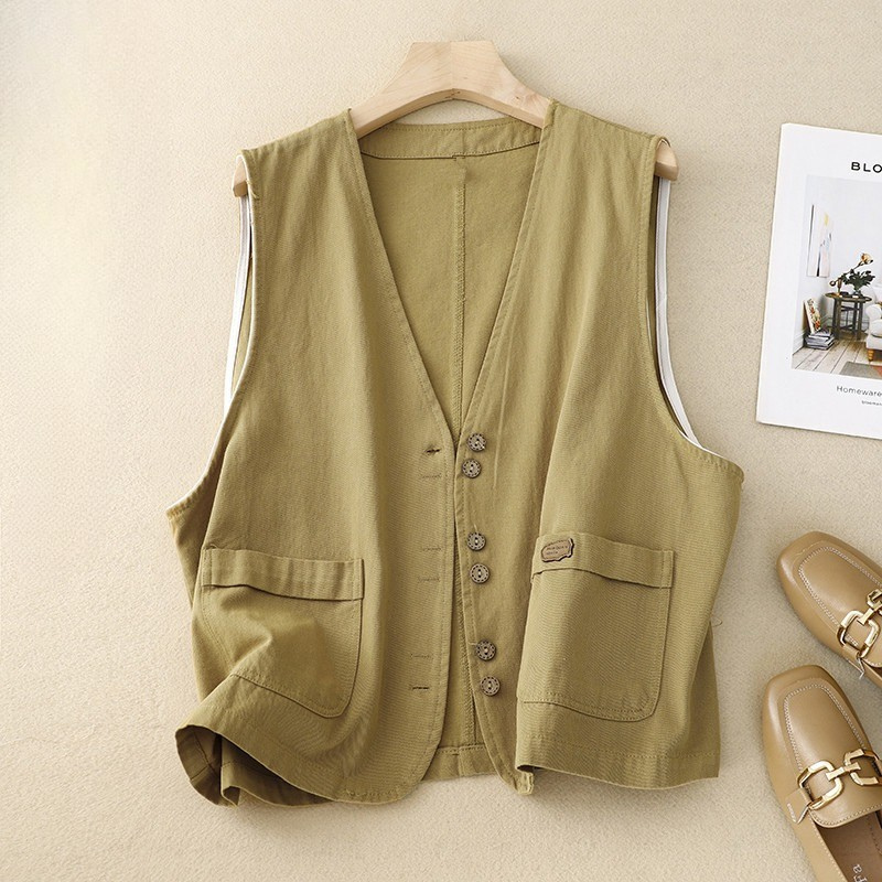 Maribel | Relaxed Button-Front Women’s Layering Vest