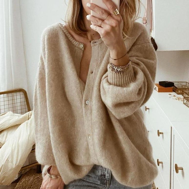 Celestine | Gerippte Strickweste mit Knopfleiste