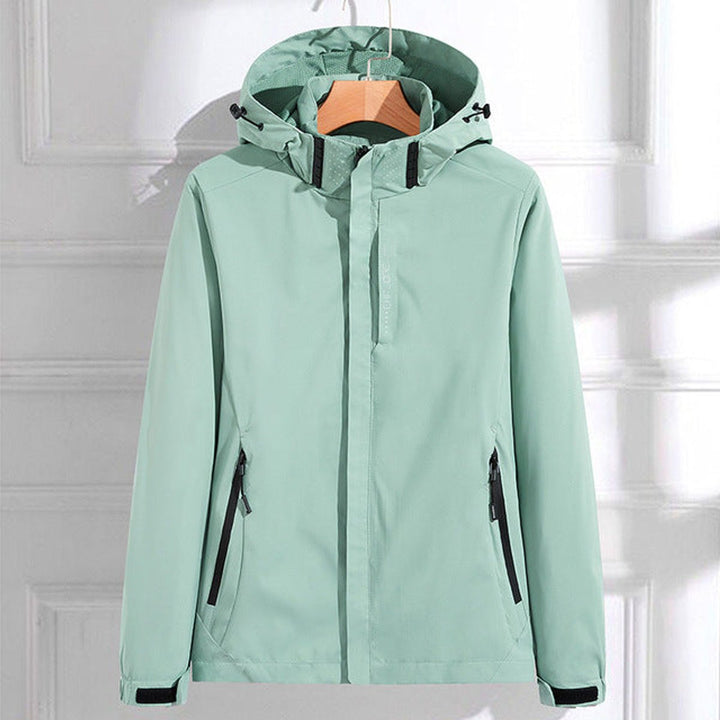 Amara | Giacca antipioggia impermeabile con cappuccio, elegante da donna