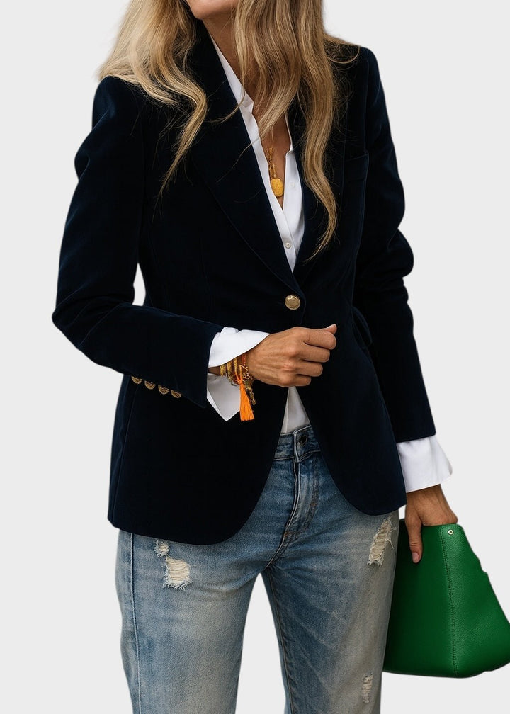 Clara | Blazer sartoriale elegante da donna con un solo bottone