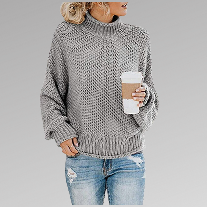 Victoria | Strickpullover mit hohem Kragen