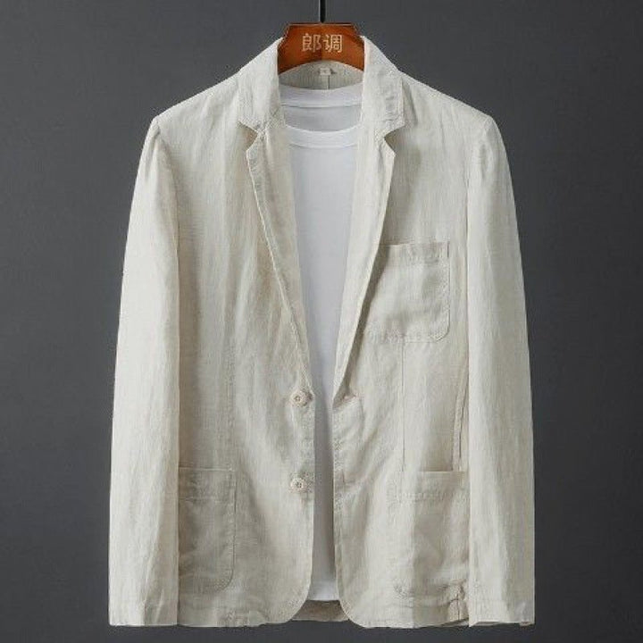 Julian | Blazer in lino dalla vestibilità morbida e dallo stile intramontabile