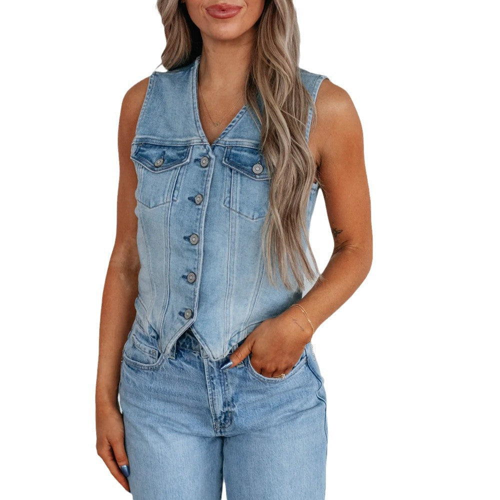 Marielle | Tailored Denim Vest