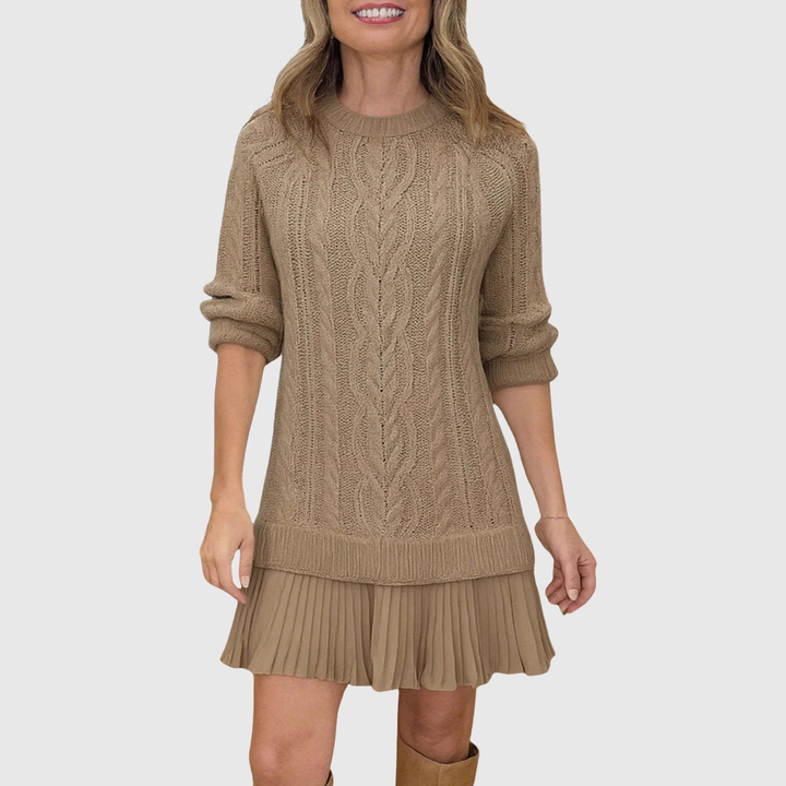 Celeste | Cable Knit Sweater Dress