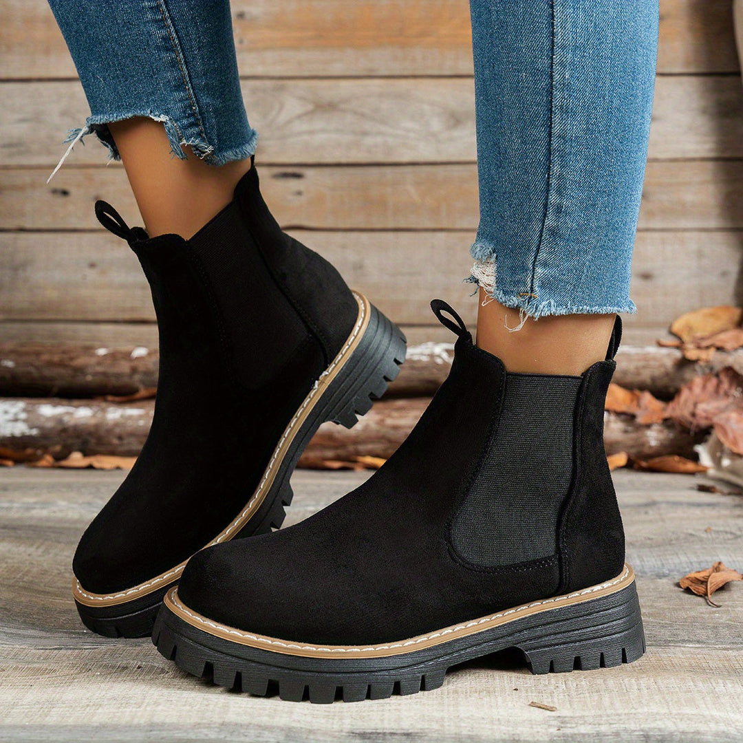 Aurelia | Stylische Chelsea-Stiefeletten mit dicker Sohle für Damen