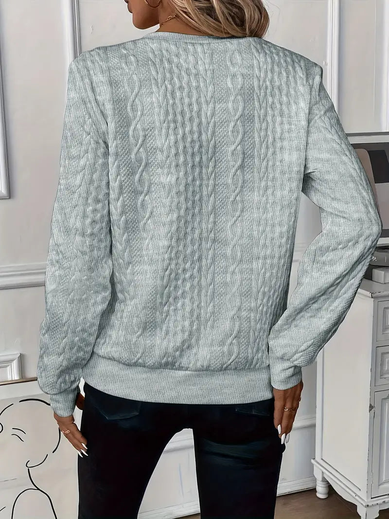 Aurelia | Cable Knit Zip-Up Sweater