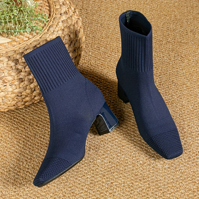 Elowen | Elegante Stretch-Strick-Stiefeletten für Damen