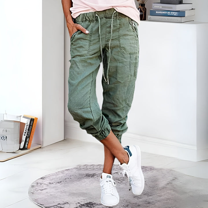 Calista | Casual Drawstring Cargo Pants